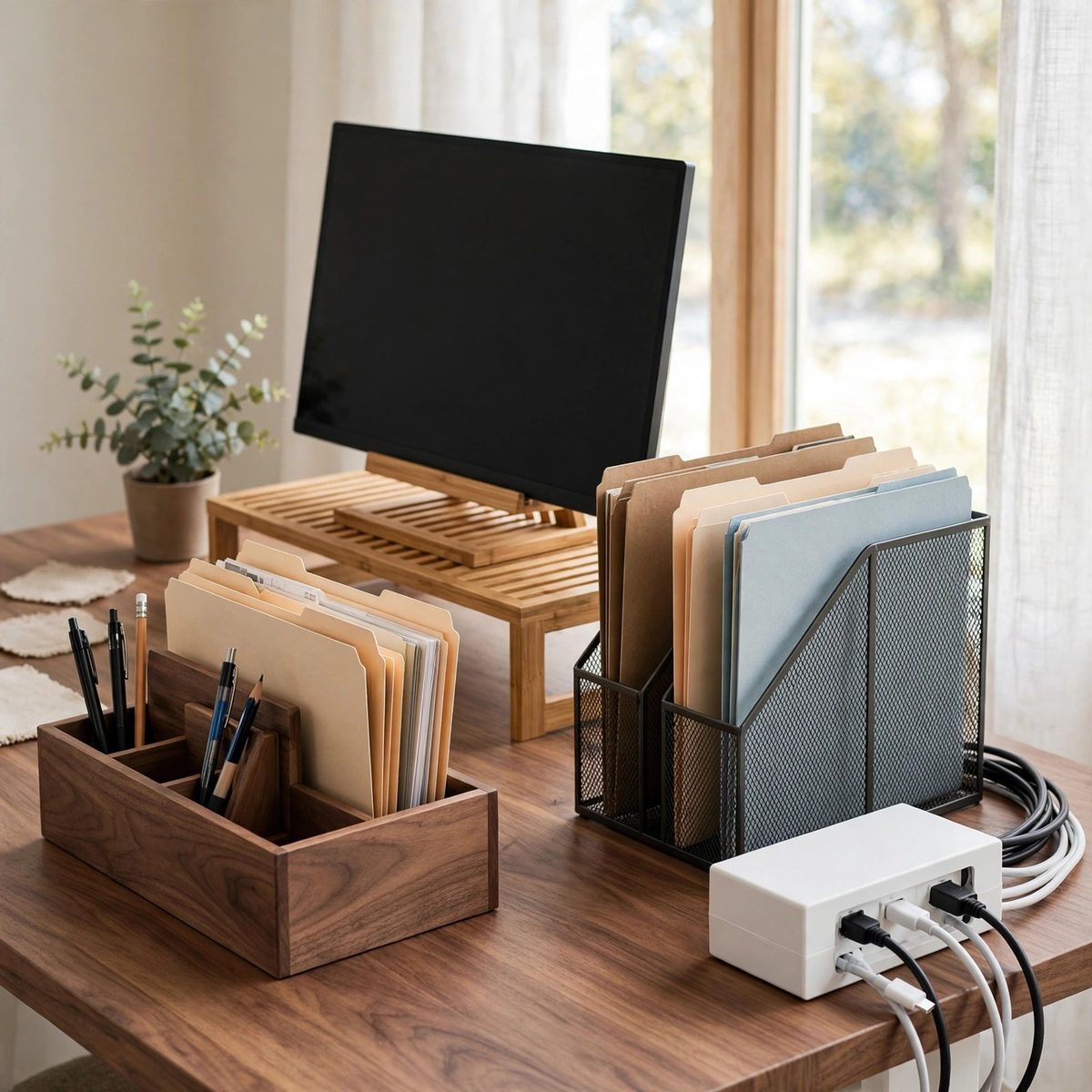 Desk Organizer Guide: Taming Paper, Cables, and Supplies