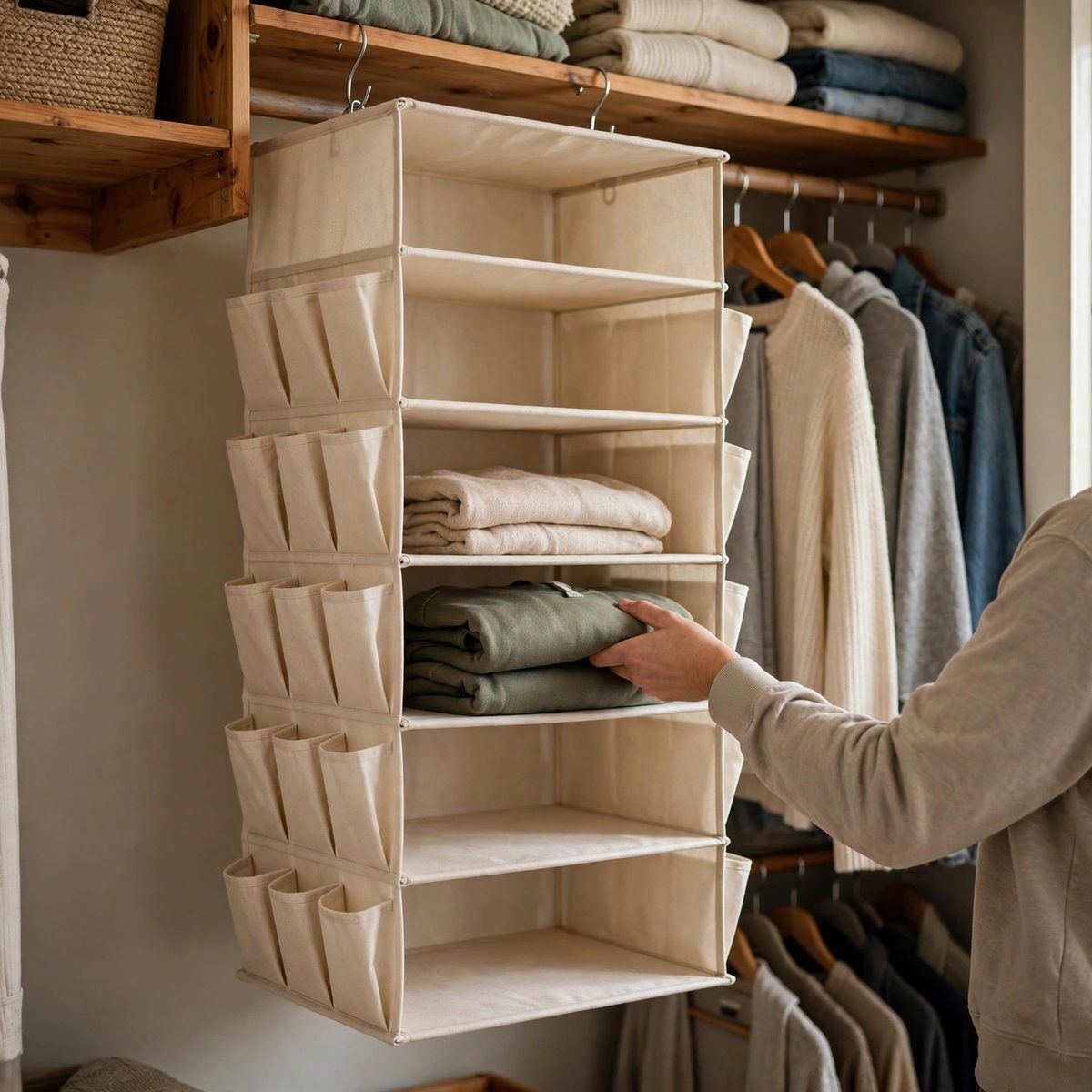 NeatNest Hanging Closet Shelves, 6 Tier — view 4