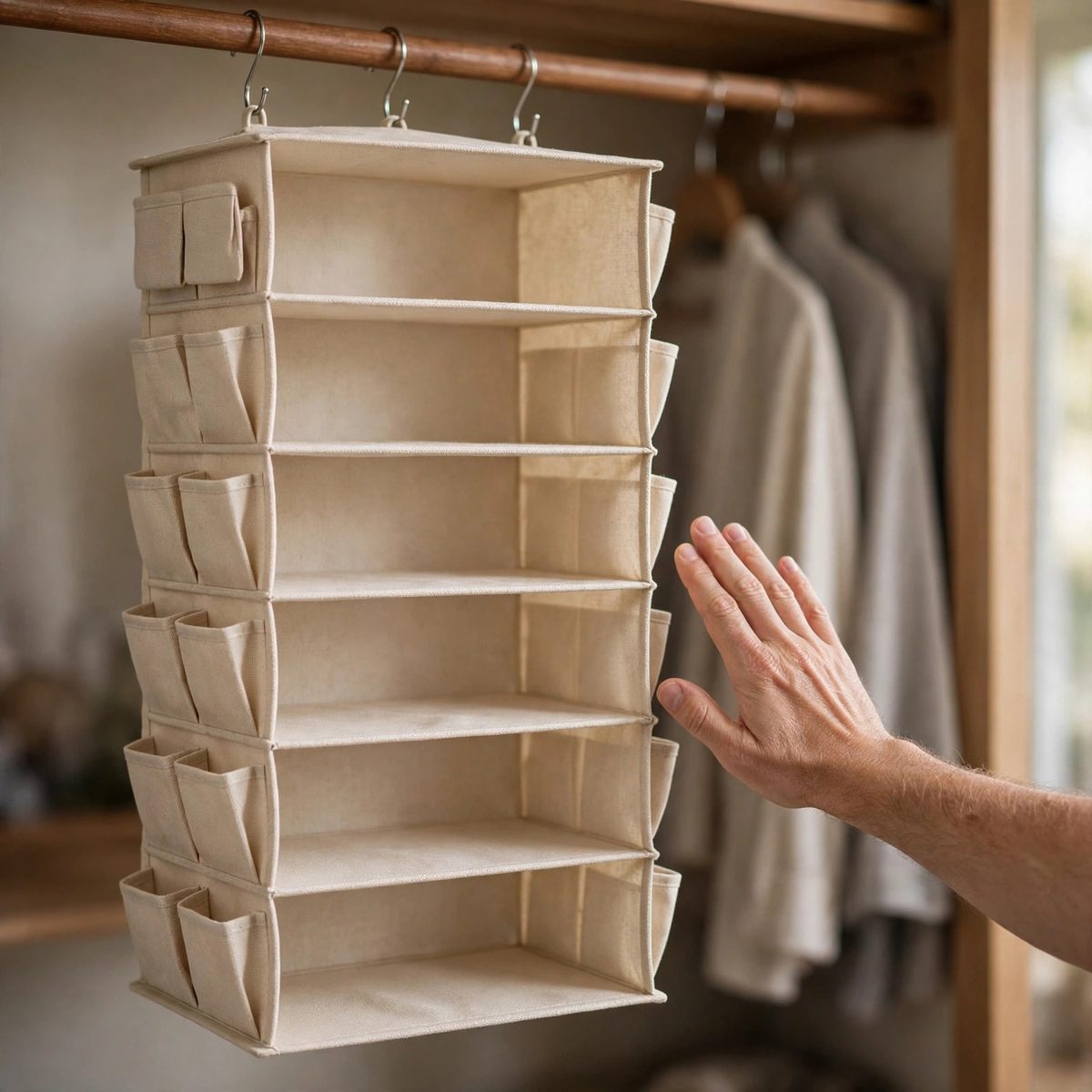 NeatNest Hanging Closet Shelves, 6 Tier — view 5