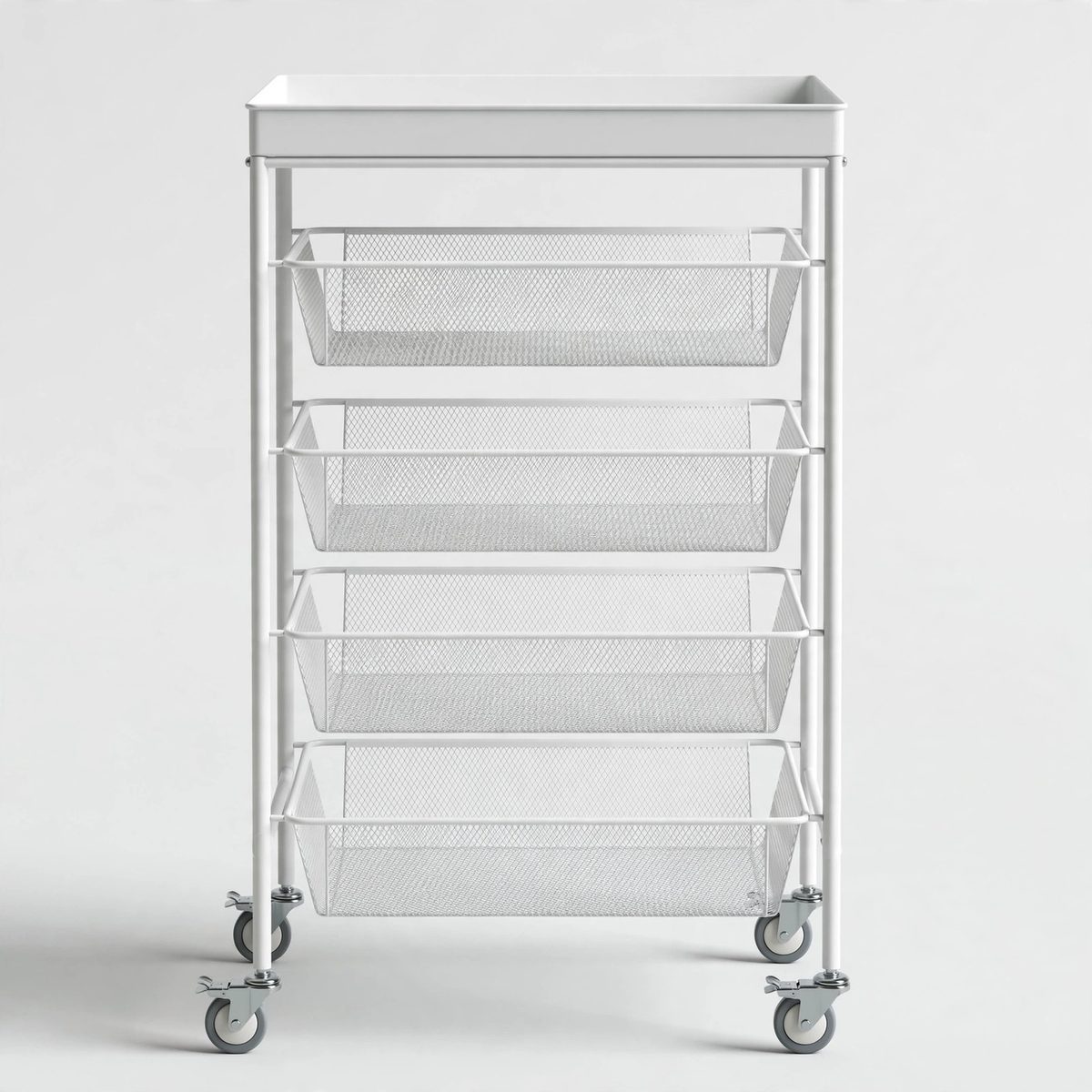 NeatNest Rolling Bathroom Cart, 4 Tier