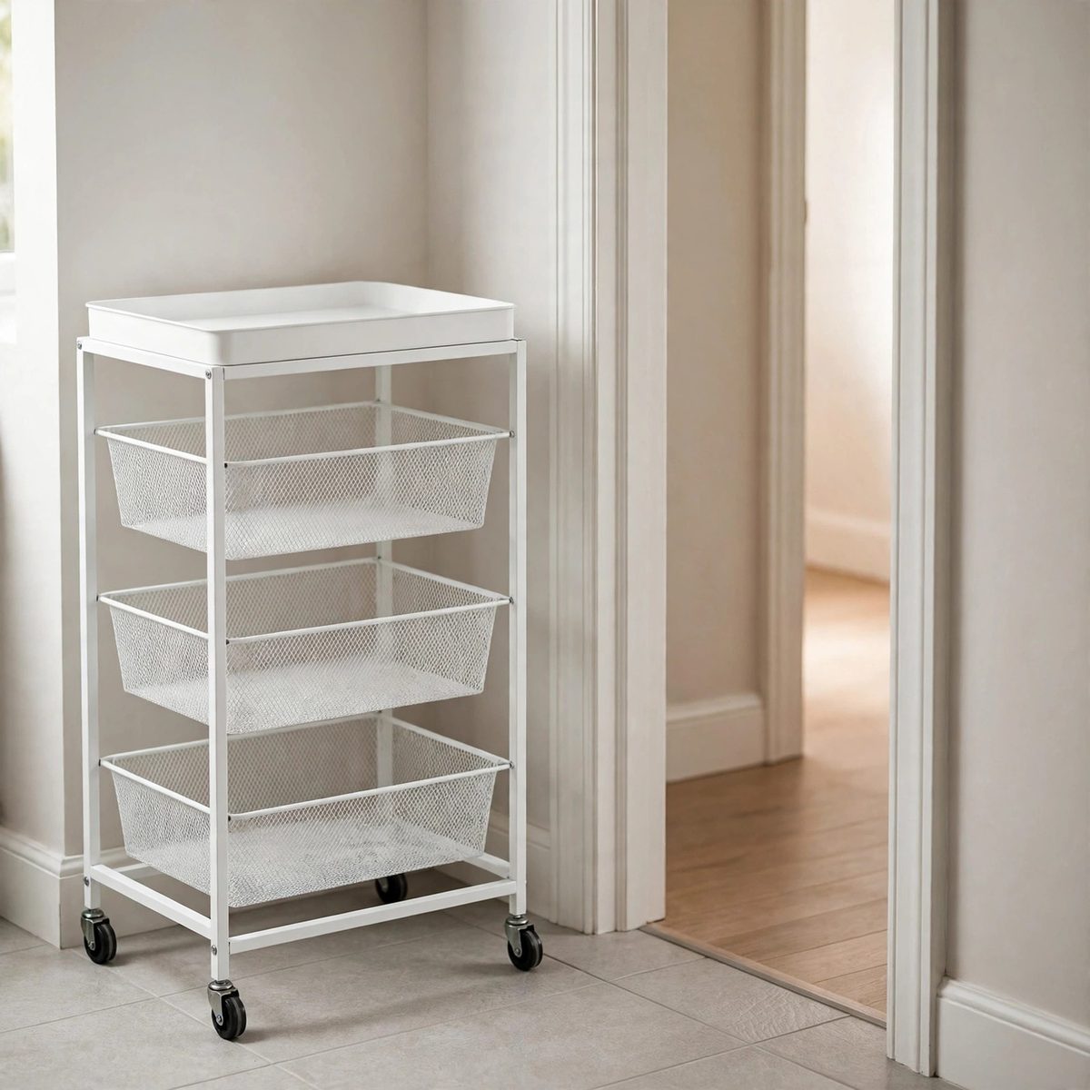 NeatNest Rolling Bathroom Cart, 4 Tier — view 5