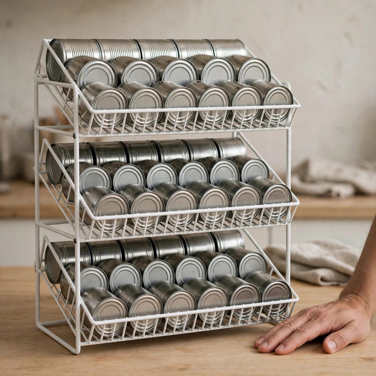 NeatNest Stackable Can Dispenser Rack — view 5