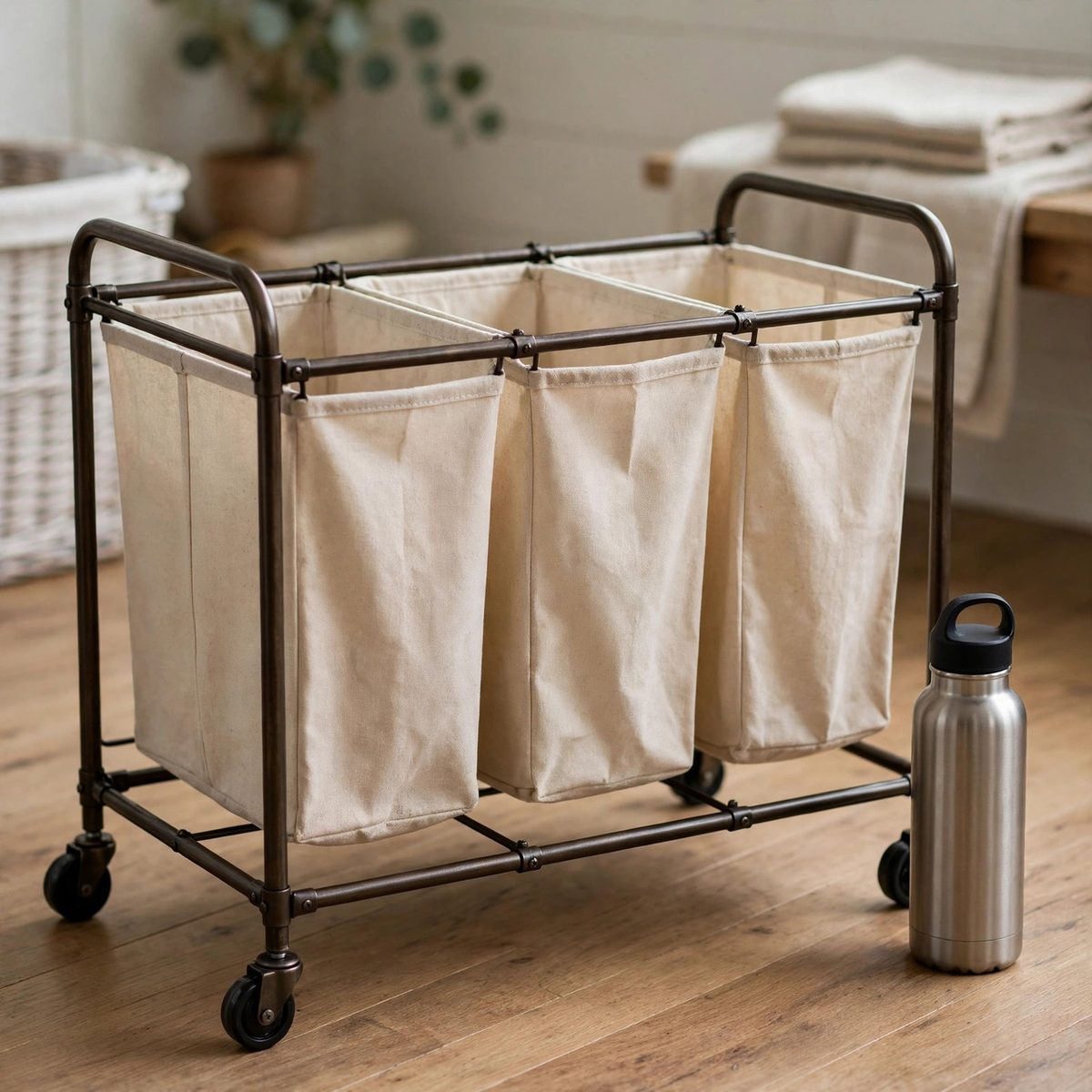 OrderlyOak 3-Bag Laundry Sorter Hamper — view 5