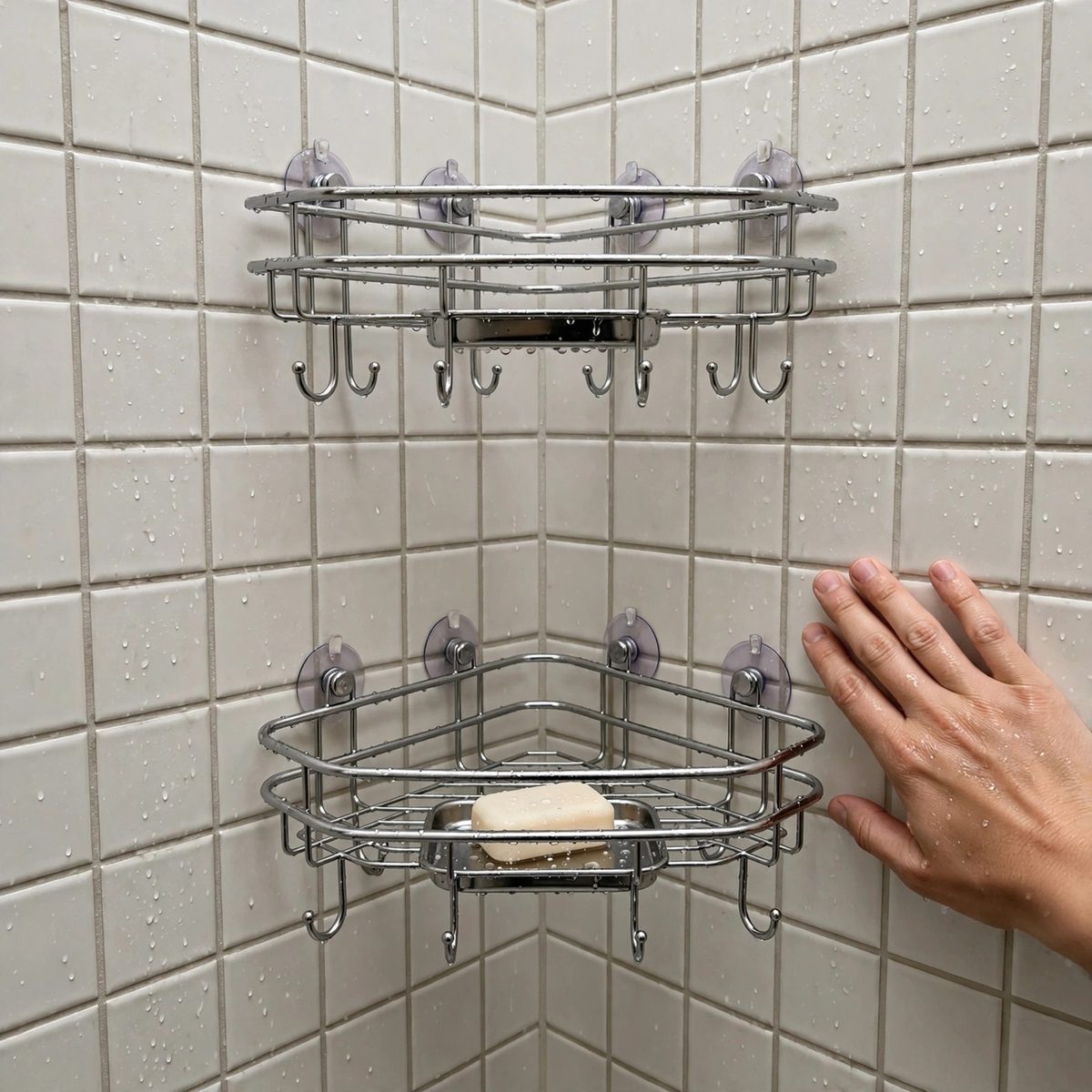 OrderlyOak Corner Shower Caddy, 2 Pack — view 5