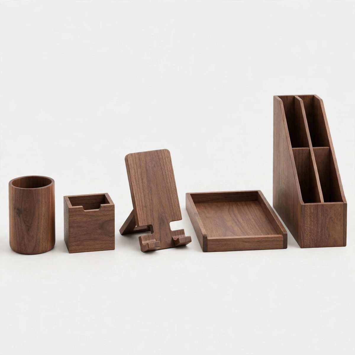 OrderlyOak Desk Organizer Set, 5 Piece