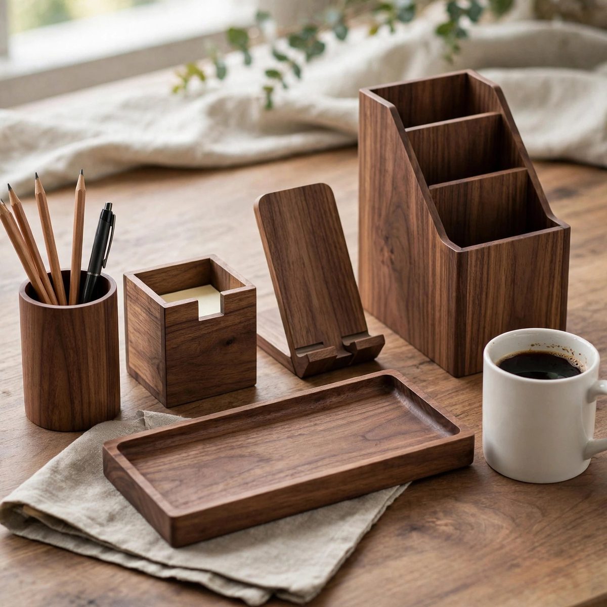 OrderlyOak Desk Organizer Set, 5 Piece — view 5