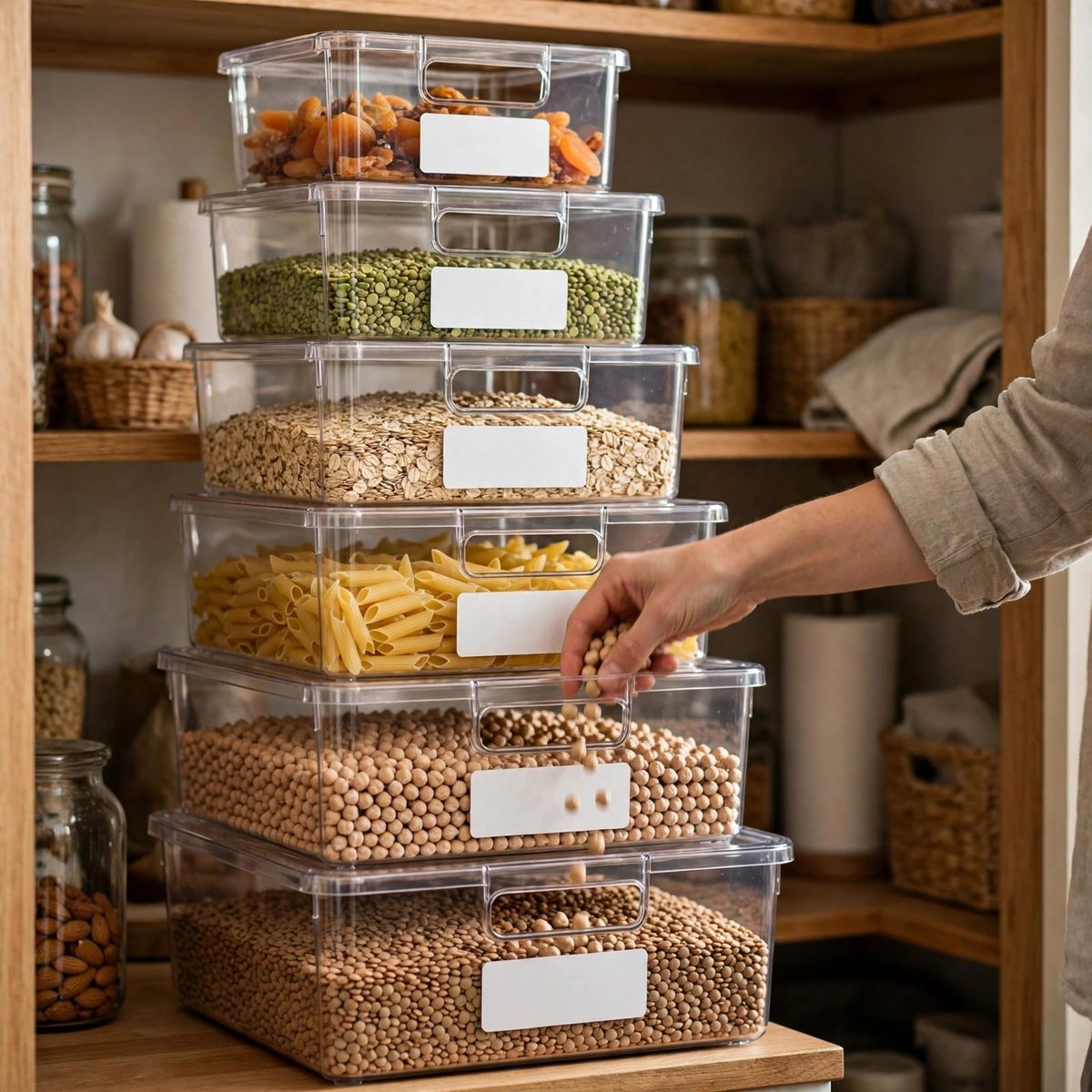 OrderlyOak Pantry Organizer Bins, 6 Pack — view 4