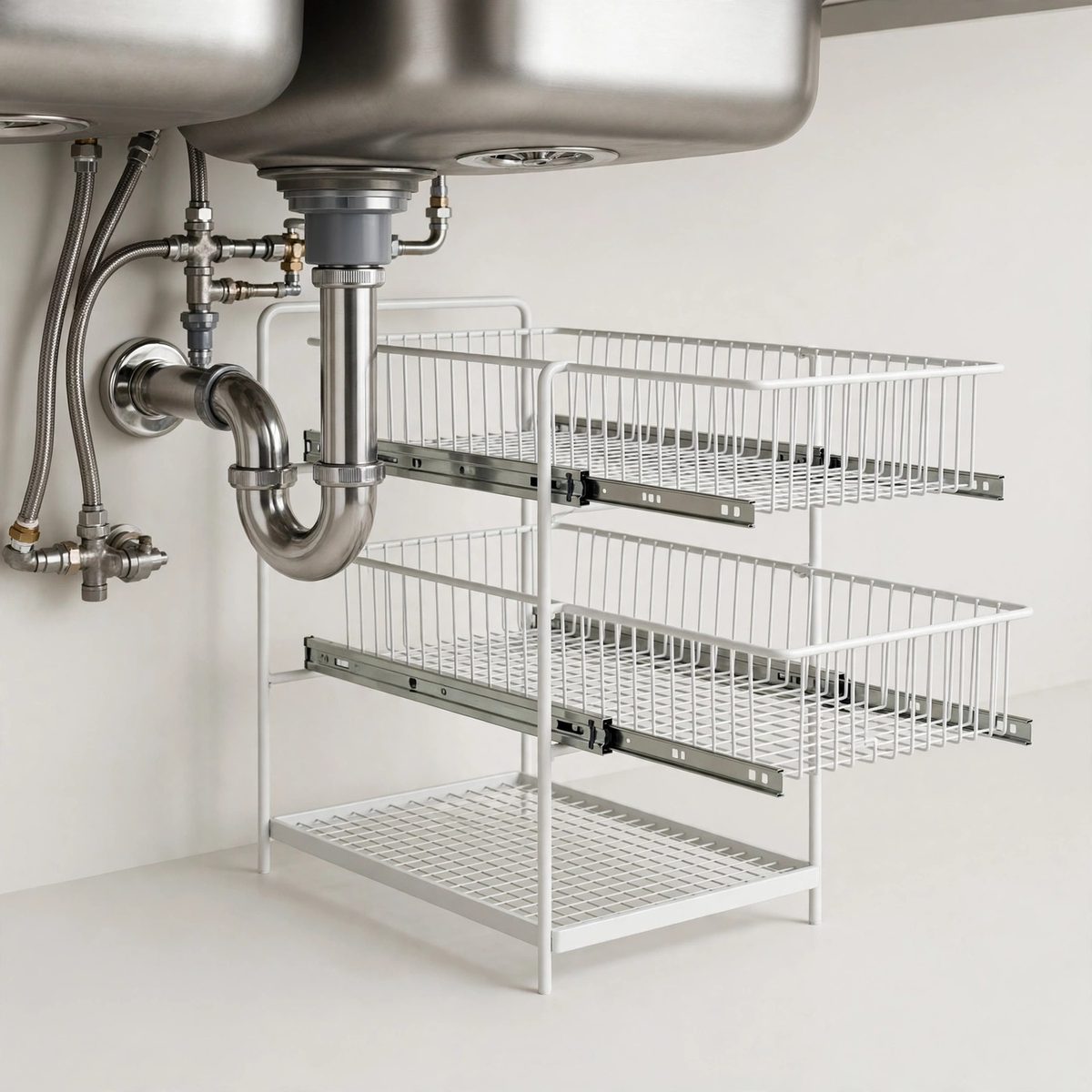 OrderlyOak Under-Sink Organizer Rack — view 2