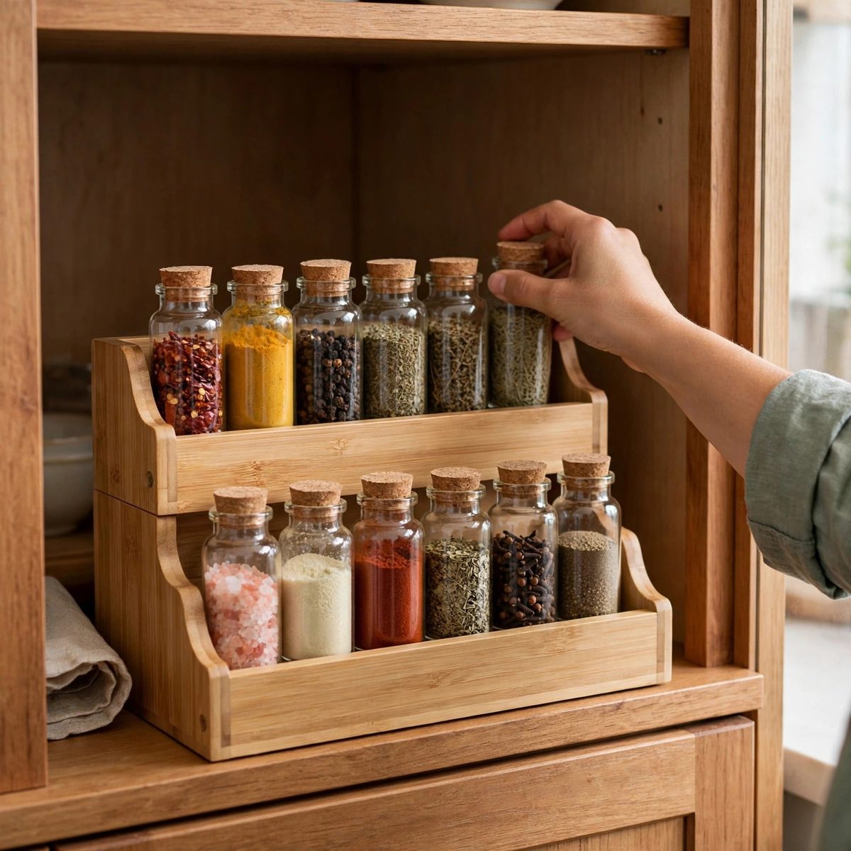 TidyHaven 2-Tier Spice Rack Organizer — view 4