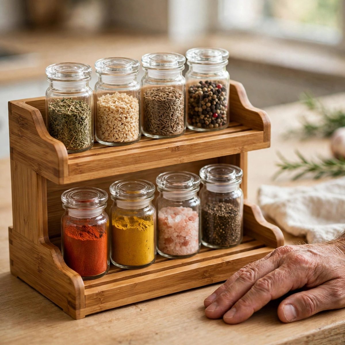 TidyHaven 2-Tier Spice Rack Organizer — view 5