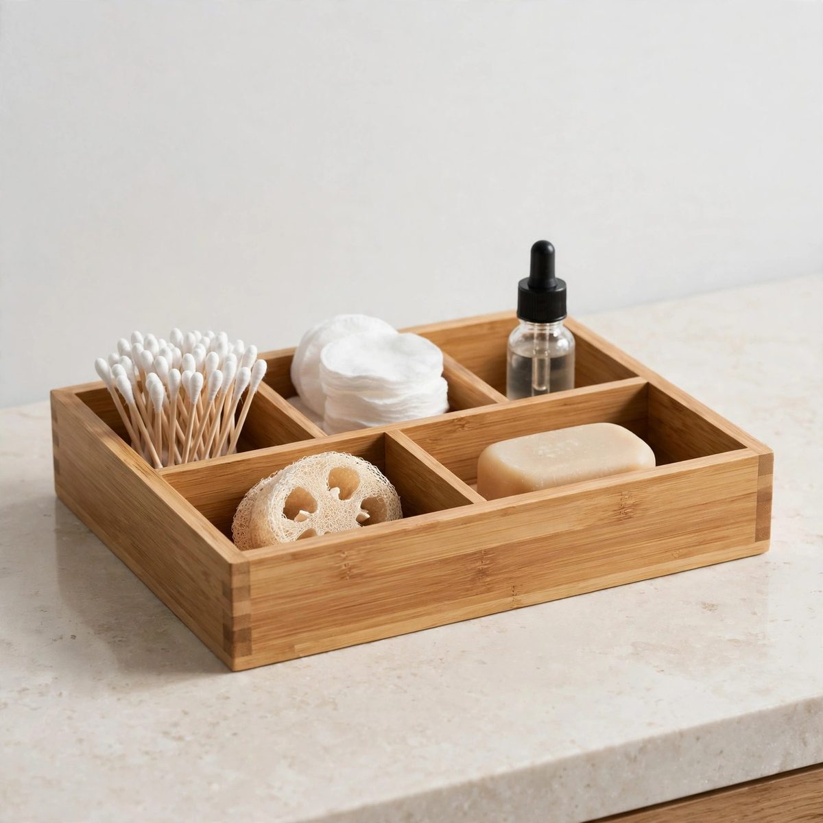 TidyHaven Bamboo Vanity Organizer Tray — view 2