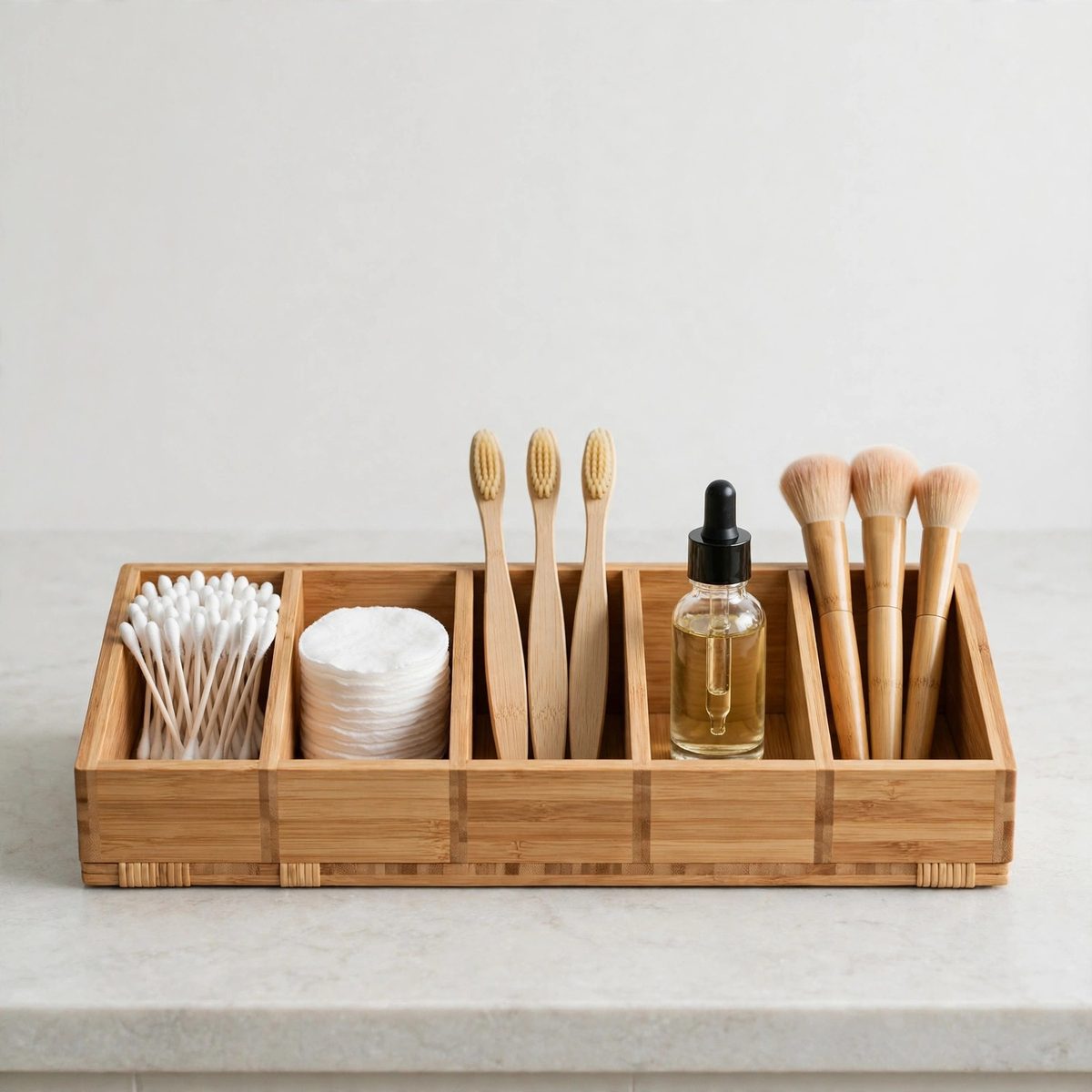 TidyHaven Bamboo Vanity Organizer Tray