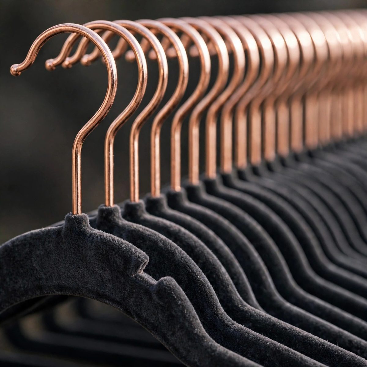 TidyHaven Slim Velvet Hangers, 30 Pack — view 3