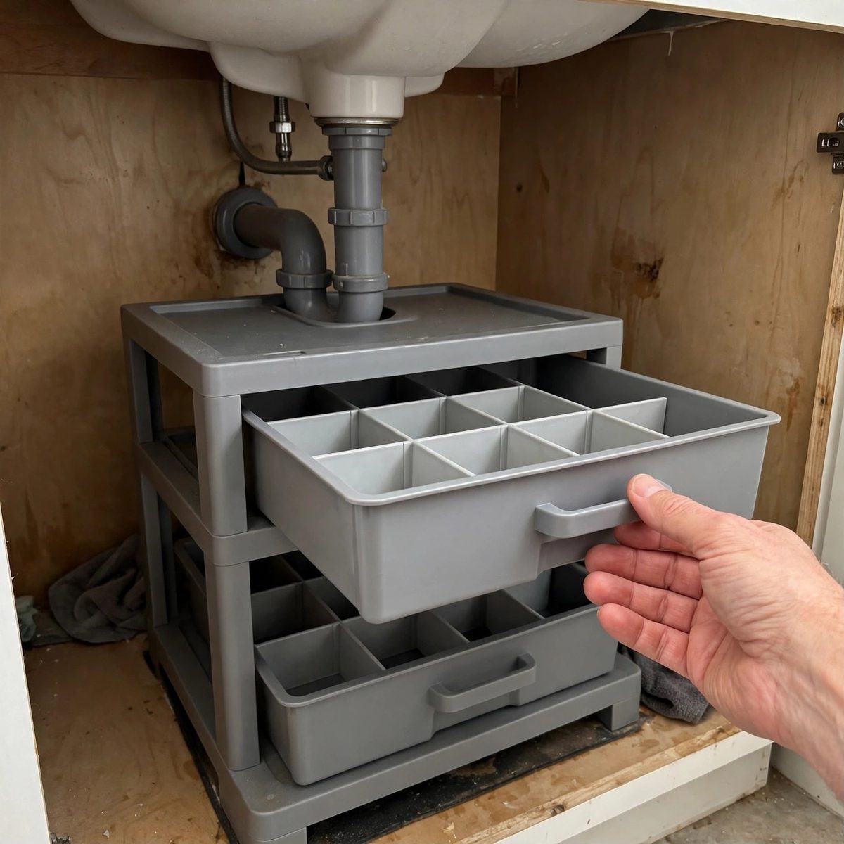 TidyHaven Under-Sink Bathroom Organizer — view 5